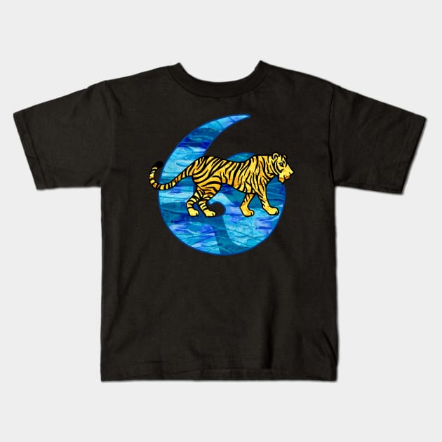 Year of the Water Tiger Kids T-Shirt by Olooriel